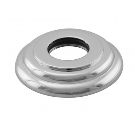Westbrass .5 in. IPS Decorative Shower Arm Flange - Powder Coat White D3800-50