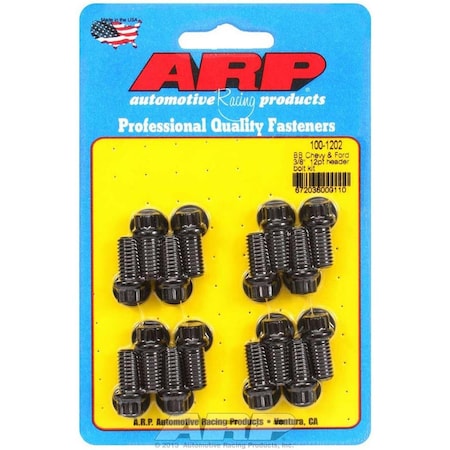 Arp 1001202 12Point Header Bolt for Big Block Chevy 0.38 x 0.75 in. UHL, 16PK ARP100-1202