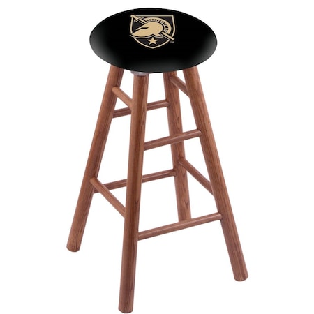 Holland Bar Stool Co Oak Bar Stool, Medium Finish, US Military Academy ARMY Seat RC30OSMed