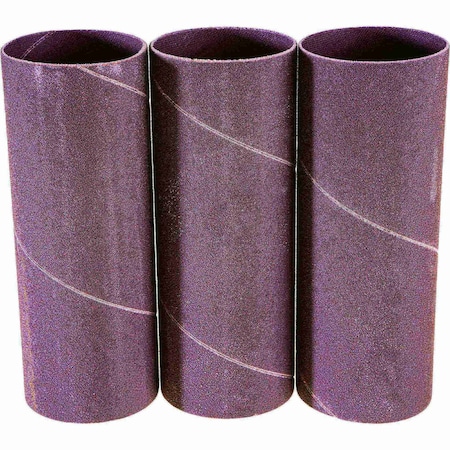 Grizzly 2" Dia. x 5-1/2" A/O Hard Sanding Sleeve, 120 Grit, 3PK H6677