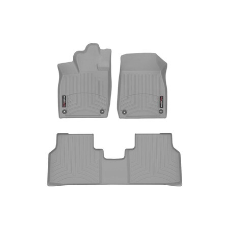 Weathertech Grey, Front and Rear Floorliners 461637-1-3