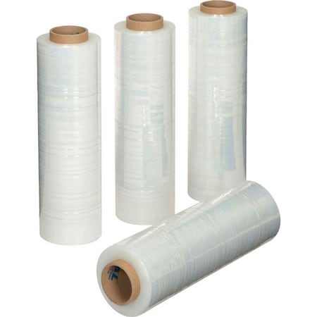 Global Industrial Stretch Wrap Film 18" x 1500' x 80 Gauge Clear For Hand Dispenser, Skid Lot 242427S
