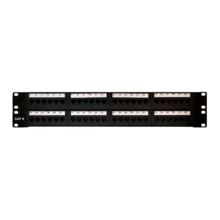 On-Q On-Q Cat 6 48-Port Rack Mount Patch Panel - Category 6 48-Port T568A/B Universal Wiring 48845CC6