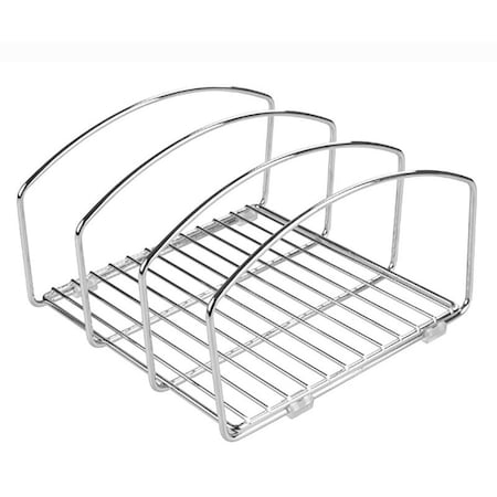 Interdesign Cookware Organizer, Steel, Chrome-Plated, 8.4 in L, 9.95 in W, 9.95 in H 48710