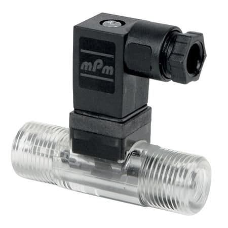 Omega Vision Turbine Flow Meter, NSF/ANSI Certified, Liquid, 0.1 LPM to 2.5 LPM, 1/4 ", NPT Male, 3 %, Am BV1000TRN025A