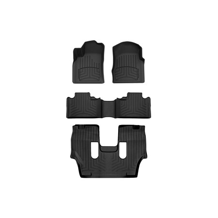 Weathertech Black, Front and Rear and Rear FloorLiner HP 444851-44324-4-5IM