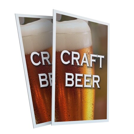 Signmission Craft Beer, Plastic Signs Only 24 Inch x 36 Inch, Corrugated Plastic, 2PK CSB-2436-2PACK-Craft Beer