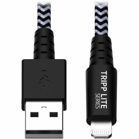 Tripp Lite HEAVY-DUTY USB SYNC/CHARGE CABLE WITH LIGHTNING CONNECTOR, 3 FT. 0.9 M M100-003-HD