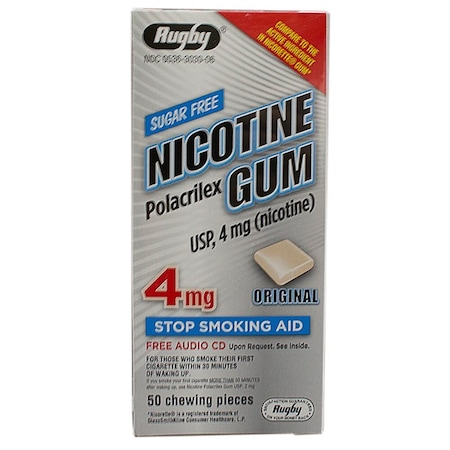 Harvard Rugby Nicotine Gum, 4mg, Original, 50PK 00536303006