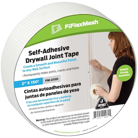 Boen Fgl Mesh Tape, White, 2"X150ft, PK4 FM-21504