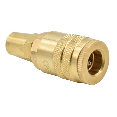 Interstate Pneumatics 1/4 Inch Industrial Coupler Body x 1/4 Inch Reusable Repair Fitting CHZ44-0