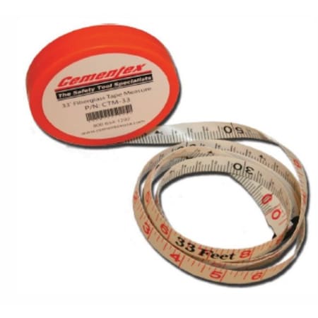 Cementex 33' Fiberglass Tape Measure CTM-33