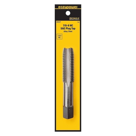 Isomax Straight Flute Tap, 7/8-9 Thread, UNC Thread, Plug Chamfer 82537