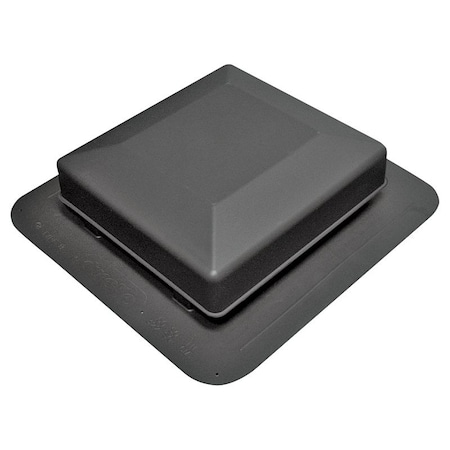 Duraflo Roof Louver Black Square Top 6050BL