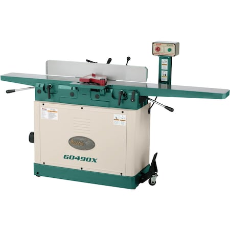 Grizzly 8" x 76" Jointer with Parallelogram Beds and Spiral Cutterhead G0490X
