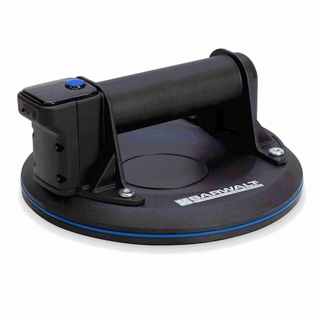 Barwalt Battery Vacuum Suction Cup Lifter, 8 in Cup Diameter, 300 lb Lifting Capacity BWTV300E