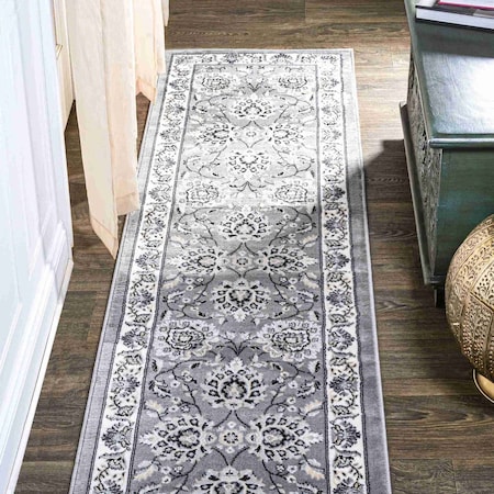 Jonathan Y Cherie French Cottage Gray/Cream 2 ft. x 8 ft. Runner Rug MDP505B-28