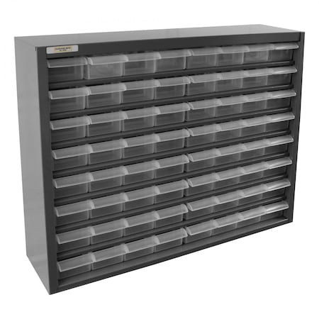 Durham Mfg Plastic, Drawer Bin Cabinet, 6 1/2 in D x 21 1/2 in H x 25-7/8 in W 317-95