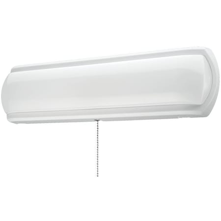 Eti Closet Light with Pull Chain, 120 VAC, 16 W, LED Lamp, 1200 Lumens, 4000 K Color Temp, White Fixture 53603142