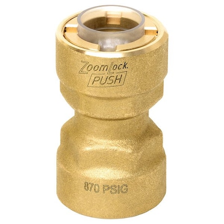 Parker Strt, Brass, Push-Fit5/8", Push-Fit5/8" PZKPR-C10 5/8" COUPLING