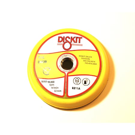 Diskit Diskit Abrasive Sanding Pad 04539: Extra Firm, 4", hook, 0 Hole, Flex Profile MADE IN USA 04539