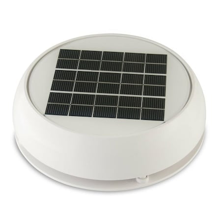 Propiedades 4 in. Day & Night Solar Vent, White 2154793