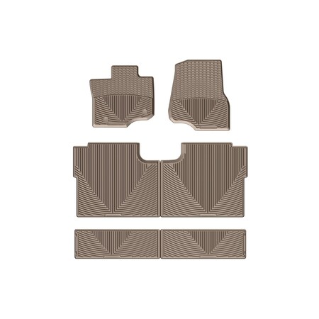 Weathertech Tan, Front, Rear, and Rear All Weather Floor Mats W345TN-W346TN-W356TN