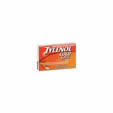 Tylenol Cold and Cough Relief Cold & Flu Severe 325 mg - 5 mg - 200 mg - 15 mg Strength Caplet, 24PK 50580040226