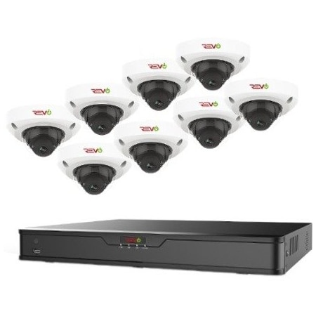 Revo America Ultra HD Audio Capable 16 Channel 3TB NVR Surveillance System RU162D8G-3T