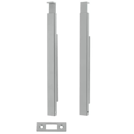 Ives 11in Steel Surface Bolt, Universal Strikes, Locking, Sprayed Aluminum SB1600M1-TL SP28