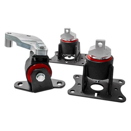 Fiesta Black Steel Mounts 75A Bushings for 2004-2008 Acura TSX K-Series FI2012462