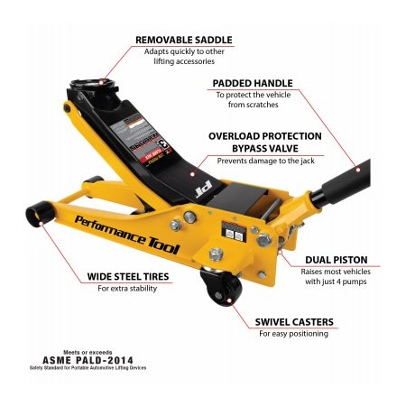Wilmar 3-Ton Rapid Lift Jack W1626