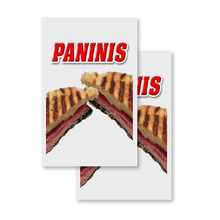 Signmission Paninis, Vinyl Decals Only 24 Inch x 36 Inch, Vinyl Decal, 2PK DSB-2436-2PACK-Paninis