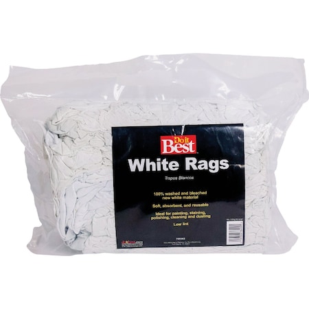 Do It Best White Knit Painters Rags, 4 Lb. 10852DIB