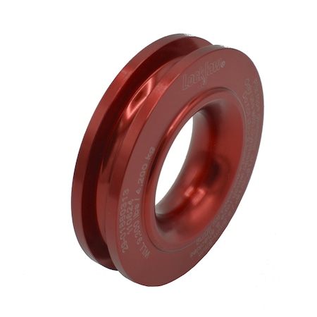Lockjaw High Performance Recovery Ring fits 3/16in, 1/4in and 5/16in Dia. synthetic winch ropes, Red 29-01880313