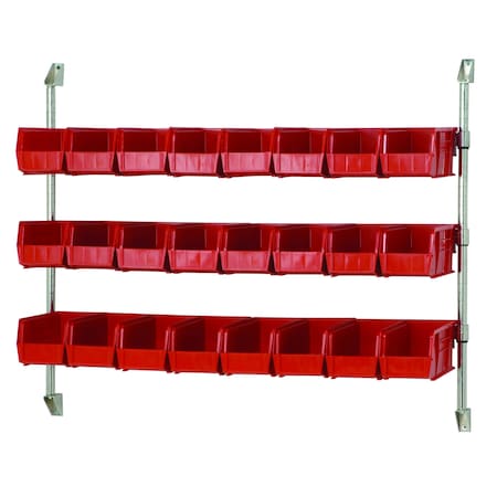 Quantum Storage Systems WIRE CANTILEVER BIN HOLDER WITH 24 BINS CAN-34-48BH-230RD