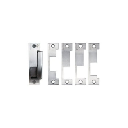 Camden Door Controls Low Profile, Latch Monitor, Fire Rated Electric Strike, 4 Faceplates, 12/24V AC/DC CX-ED1689L-4