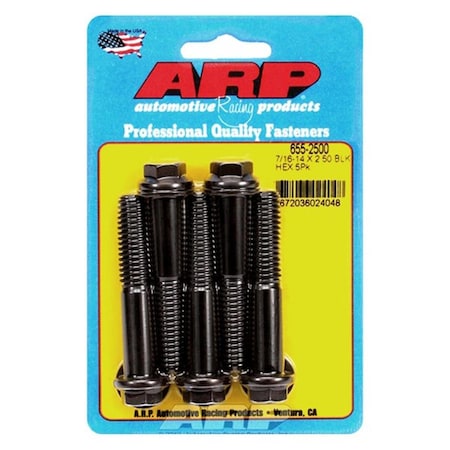 Arp 655-2500 0.43-14 x 2.5 in. 6 Point Bolt Kit, 5PK ARP655-2500