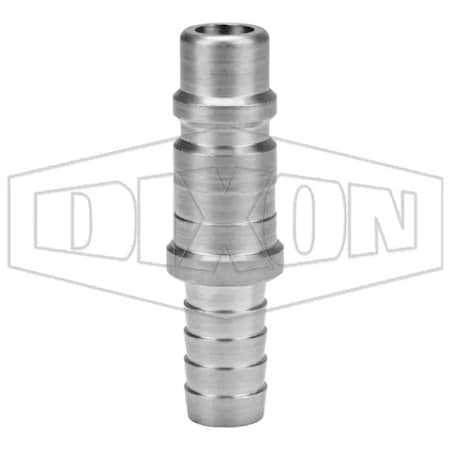 Dixon DF Series Industrial Quick Connect Plug, 1/2-14 Nominal, Quick Disconnect Plug x Standard Hose Barb D4S4-S