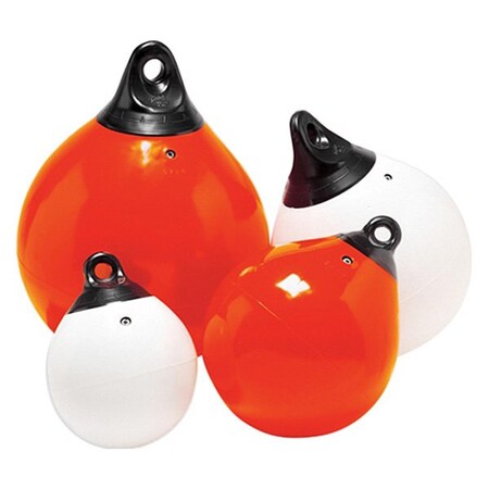 Bookazine 27 in. Tuff End White One Eye Round Inflatable Buoy TI3698781