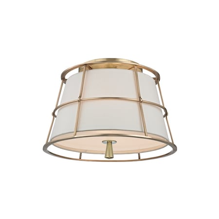 Hudson Valley Lighting Savona 2 Light Semi Flush 14.25 In. Aged Brass 9814-AGB