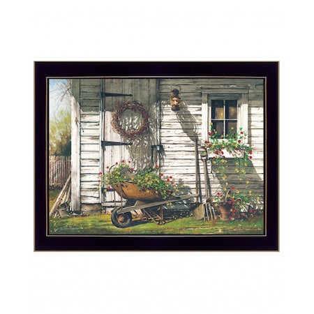 Homeroots Spring Cleaning 4 Black Framed Print Wall Art 407426