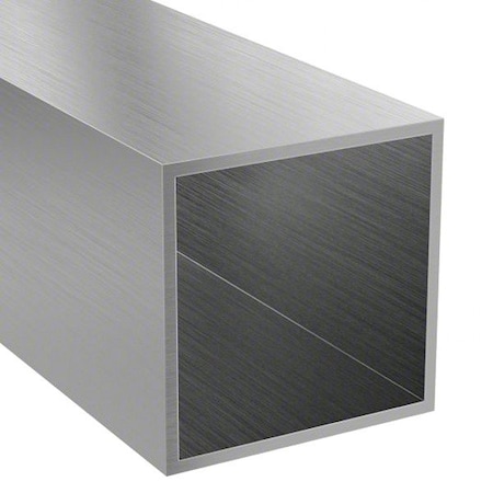 Zoro Select CarbonSteelSquareTube, 7ft-L, 2in-W HTSQ/22250-84