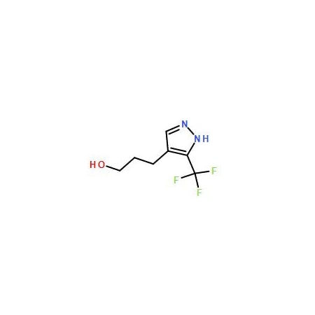 Ak Scientific 3-[3-(Trifluoromethyl)-1H-pyrazol-4-yl]-1-propanol (250mg), CAS 169213-78-9 5451AD-250mg