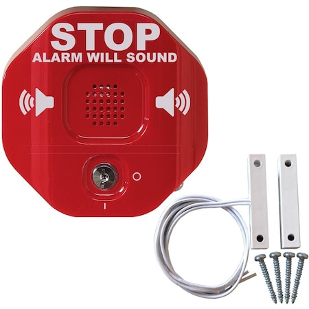 Safety Technology International STI Exit Stopper STI-6402 - Wireless - 9 V DC - 105 dB - Audible - Door Mount - Red, Green STI-6402