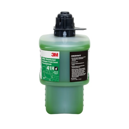 3M Cleaner/Disinfectant, Liquid, 2L, Bottle 41H