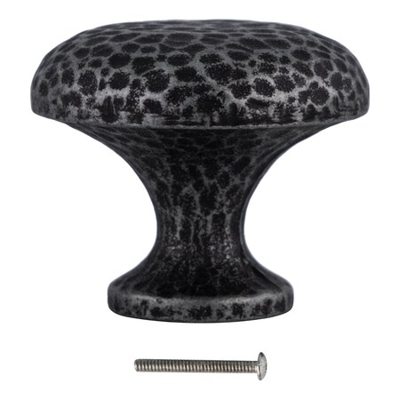 Brixwell Hammerhead Round Cabinet Knob For Kitchen And Cabinet Hardware Rustic Iron BXB00391RIN