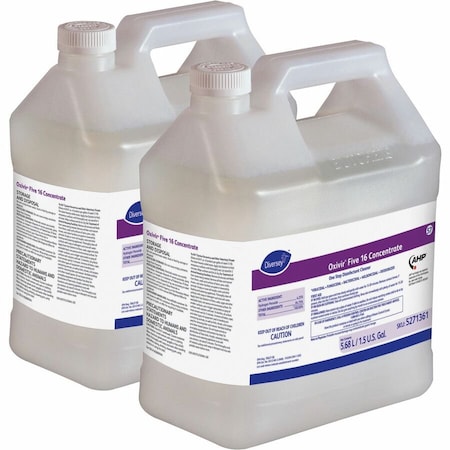Diversey Disinfectant Cleaner, 1.5 gal. Jug, Unscented, Clear, 2 PK 5271361