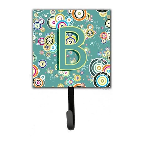 Carolines Treasures Letter B Circle Circle Teal Initial Alphabet Leash and Key Holder CJ2015-BSH4