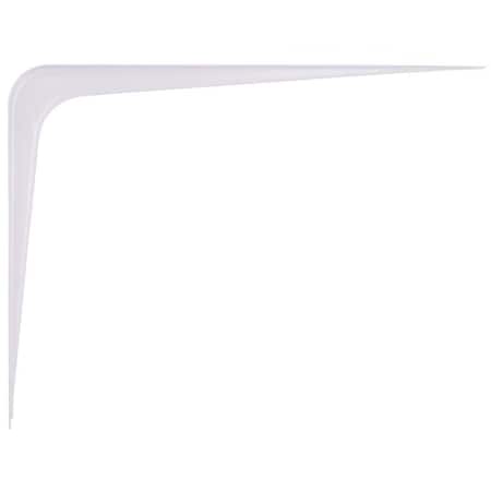 Prosource Shelf Bracket, 110 lb/Pair, 10 in L, 8 in H, Steel, White 21140HL-PS